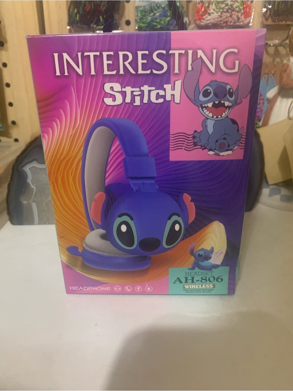 Disney Stitch Bluetooth Headphones -